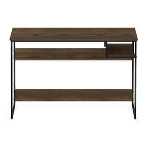 Moretti 45 in. Rectangular Columbia Walnut Wood and Metal Modern Lifestyle Computer Desk