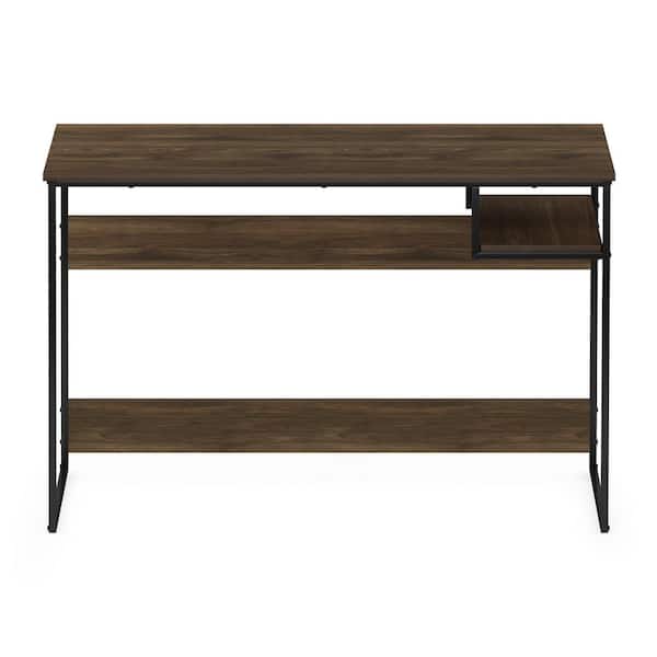 Furinno Moretti 45 in. Rectangular Columbia Walnut Wood and Metal Modern Lifestyle Computer Desk