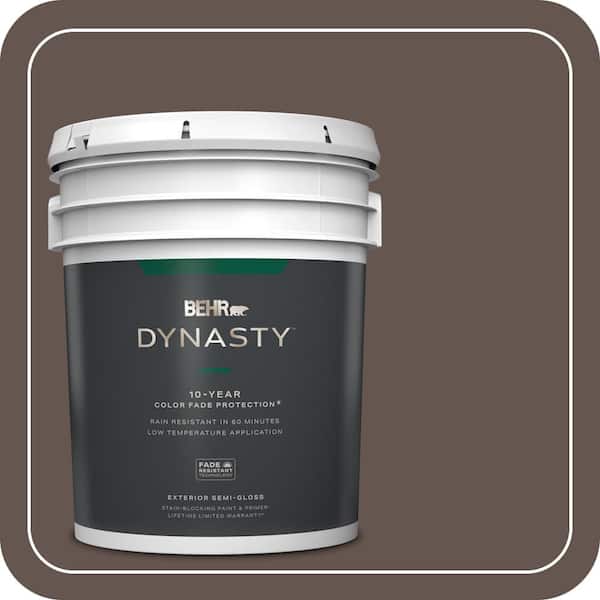 BEHR DYNASTY 5 gal. #BNC-33 Harvest Oak Semi-Gloss Exterior Stain-Blocking Paint & Primer