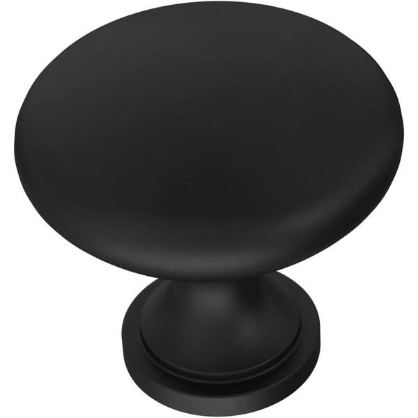 Franklin Brass Antimicrobial Properties Knob in Matte Black, 13/16 in
