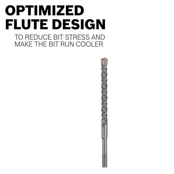 Bosch Bulldog 5-Piece Carbide Masonry Drill Bit for SDS-Plus Drill