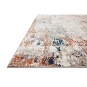 Bianca Ivory/Multi 9 ft. 9 in. x 13 ft. 6 in. Contemporary Area Rug