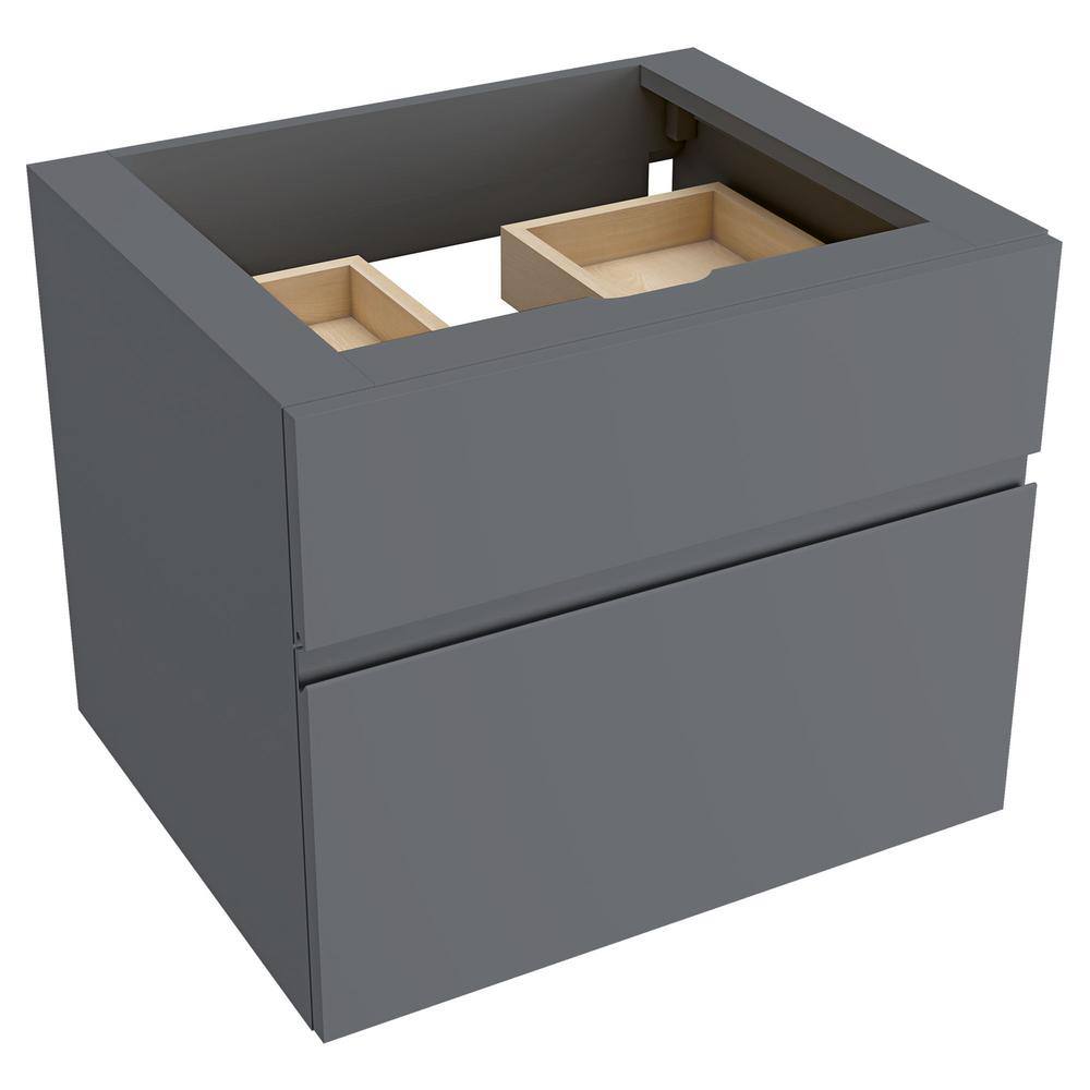 Studio S 24" Dark Gray Wall Mounted Single Bathroom Vanity