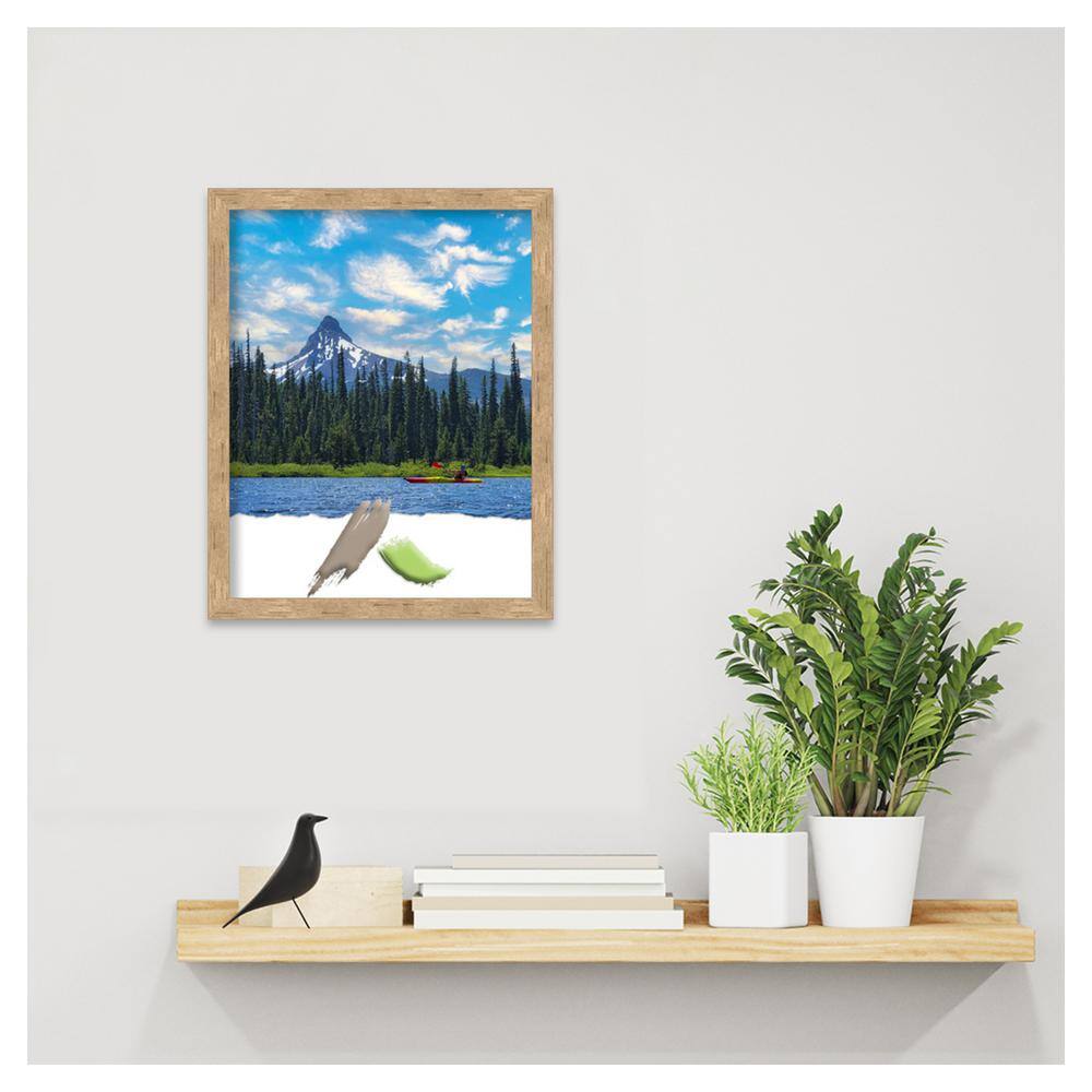 Amanti Art Imprint Light Bronze Wood Picture Frame Opening Size 11x14 in.