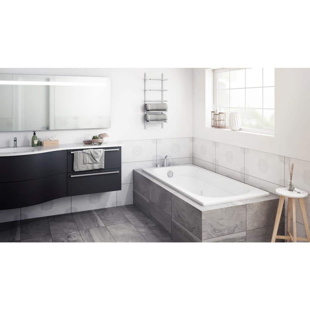 Piccolo Elegance Brushed Nickel Double Handle Roman Tub Faucet