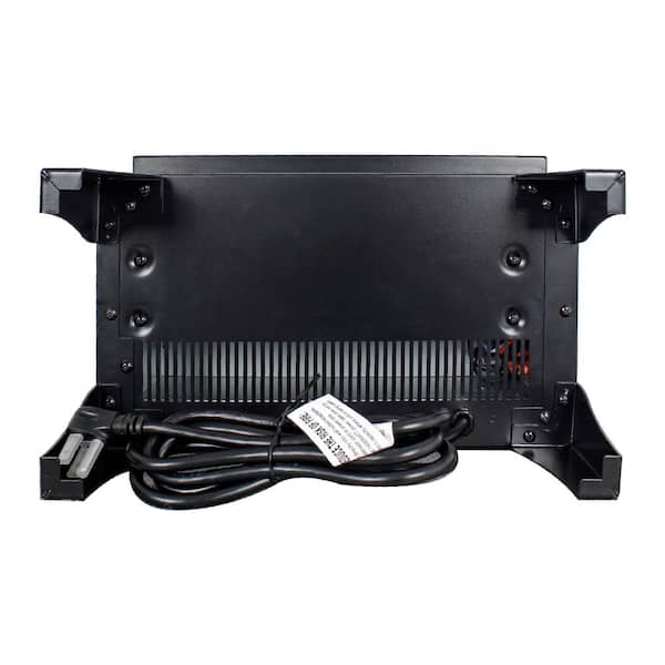 15 in. 1400-Watt Metal Freestanding Electric Fireplace Stove