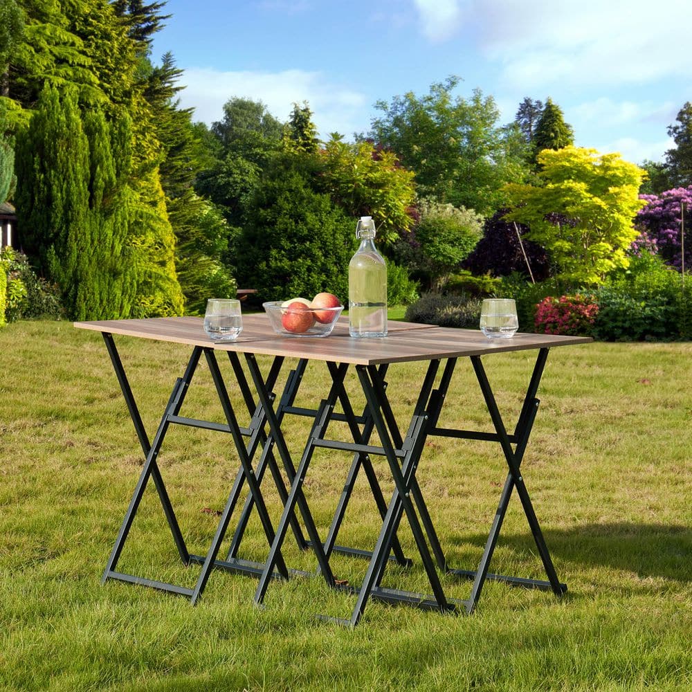 Otryad No Assembly Required TV Trays for Eating Set of 4 with Stand ...