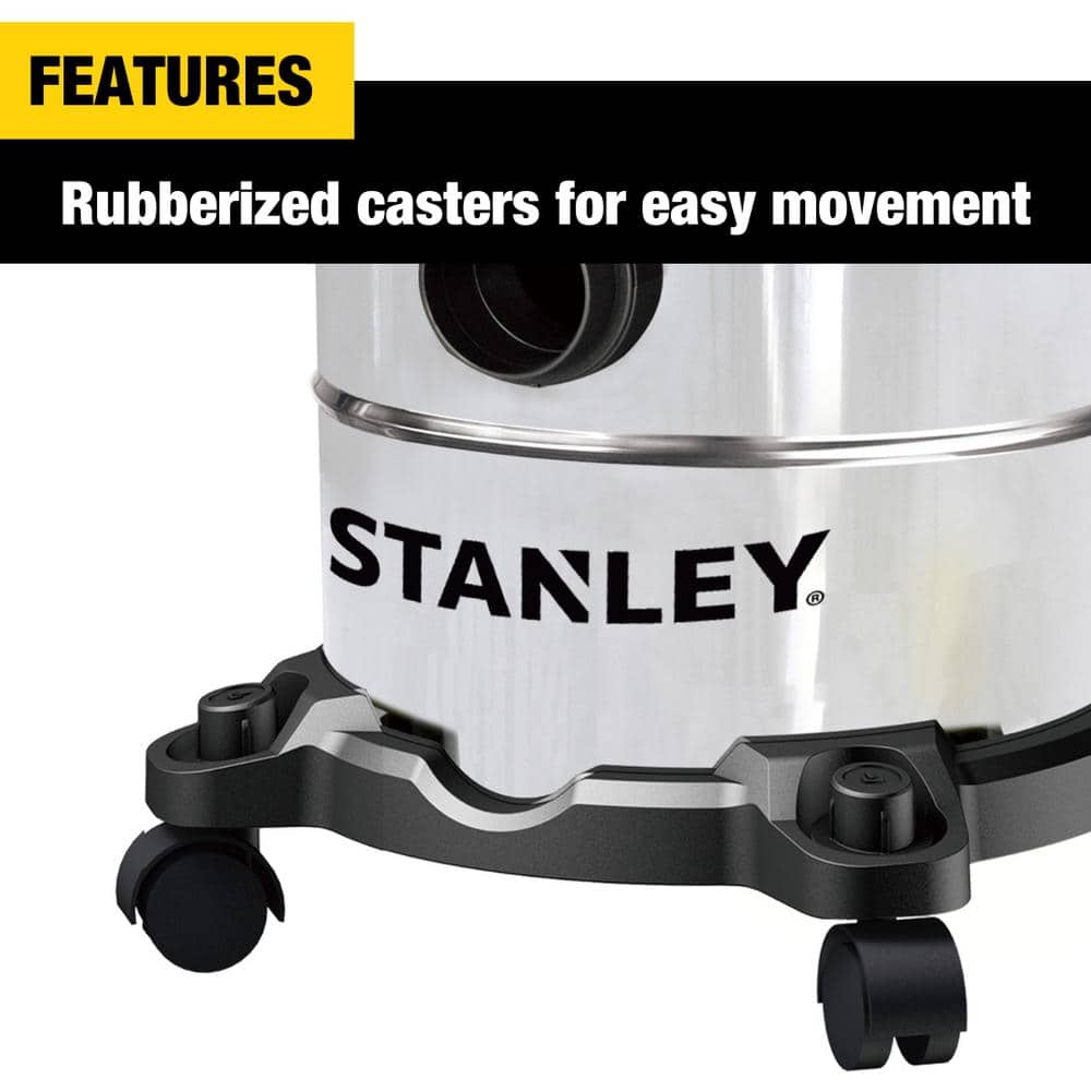 Stanley 5 Gallon Stainless Steel Wet Dry Vacuum with Blower