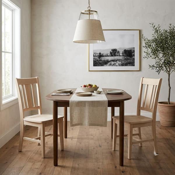San Remo Unfinished Wood Slat Back Dining Chair (Set of 2)