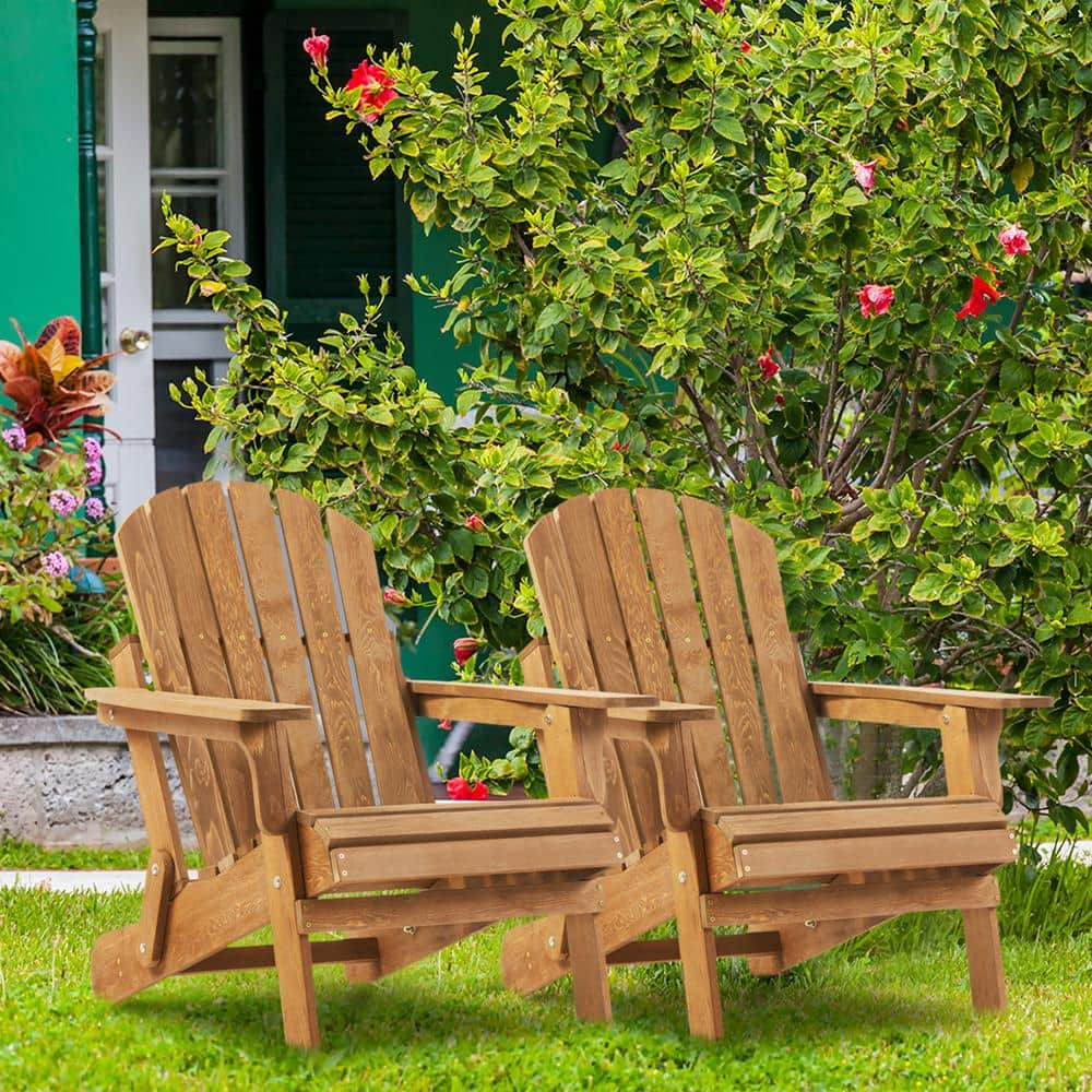 Classic Wooden Folding Adirondack Chair ADIAS The Home Depot   Wood Adirondack Chairs Adias 64 1000 