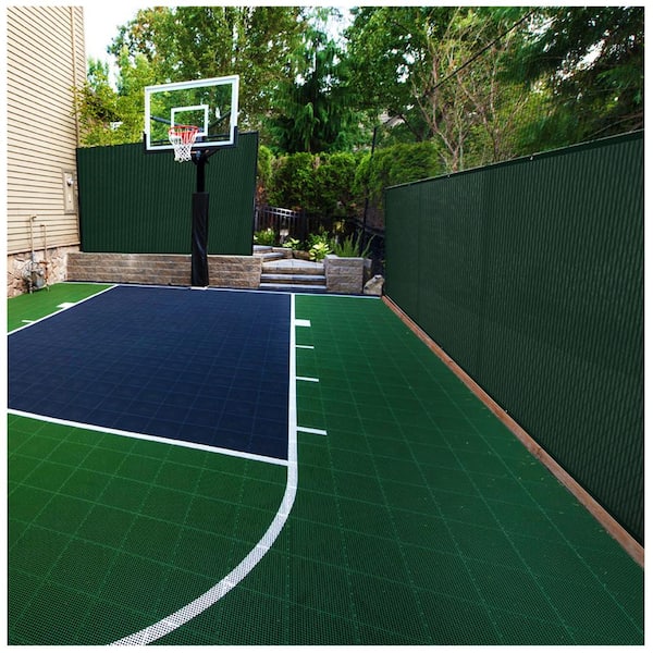 BOEN - 6 ft. x 20 ft. Green Privacy Fence Screen Netting Mesh with Reinforced Grommet for Chain link Garden Fence