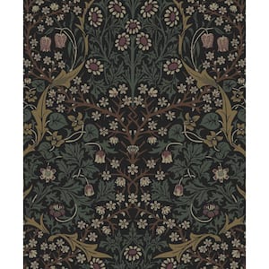 Blacksmith and Cliffside Victorian Garden Floral Pre-Pasted Paper Wallpaper Roll (57.5 sq. ft.)