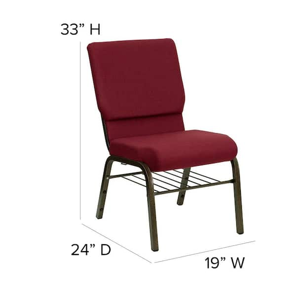 Carnegy Avenue Fabric High Back Stack Chair in Red CGA XU 1850 BU