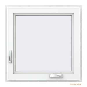 35.5 in. x 59.5 in. V-4500 Series White Vinyl Left-Handed Casement Window with Fiberglass Mesh Screen