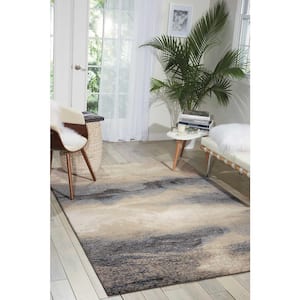 Maxell Flint 4 ft. x 6 ft. Abstract Contemporary Area Rug