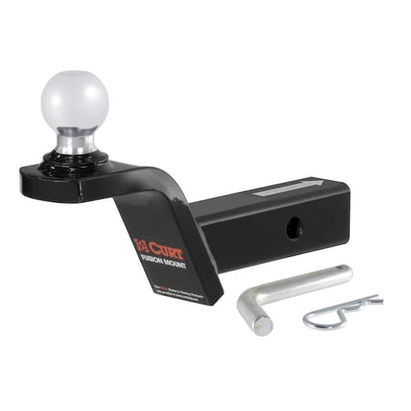 CURT 7,500 lbs. 2 in. Rise Fusion Trailer Hitch Ball Mount Draw Bar with 2 in. Ball (2 in. Shank)