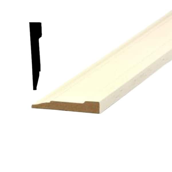Builders Choice 0.625 in. D 2.235 in. W Medium Density Fiberboard (MDF) Primed Casing Molding (Pack of 5)