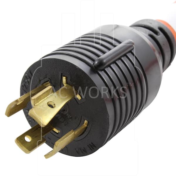 NEMA L14-20P 20 Amp 125/250V Locking Male Plug - Generator Cord End, 3 Pole 4 Wire 9 thumbnail image