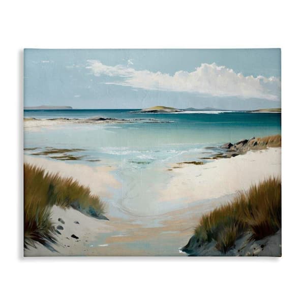 River Tide Seascape by Svetlana Aleynikova Unframed Coastal Graphic Art Print 36 in. x 48 in.