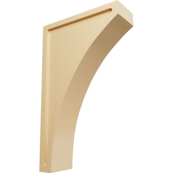 Ekena Millwork 3 in. x 14 in. x 8-1/2 in. Maple Jumbo Lawson Wood Corbel