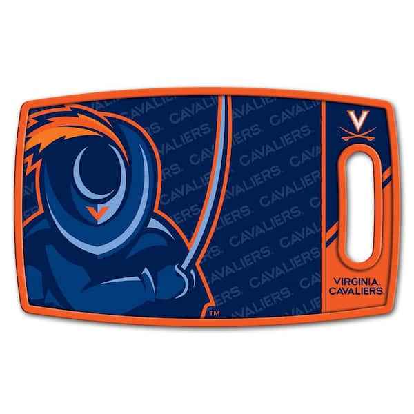 YouTheFan NCAA Virginia Cavaliers Logo Series Cutting Board 9 in. x 0.5 in. - Rectangle- Manufactured Wood and Polypropylene