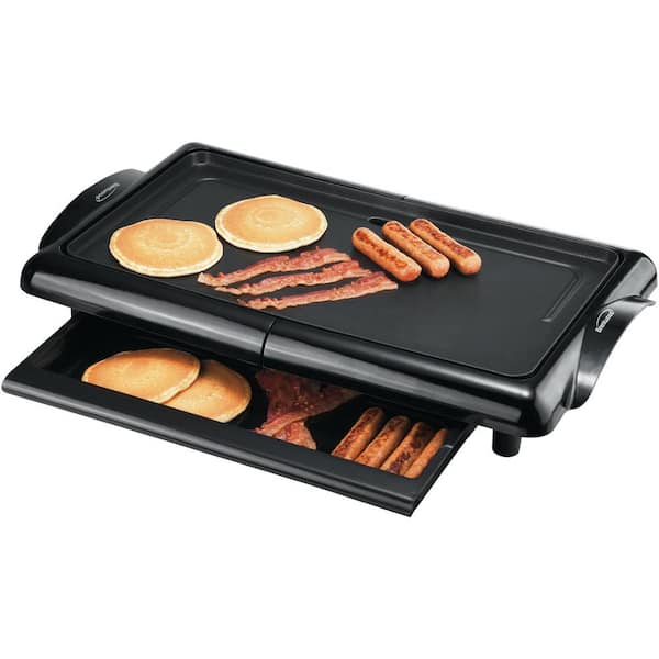 Black and Decker 8 serving electric griddle 8 Servings Nonstick w/ drip  tray