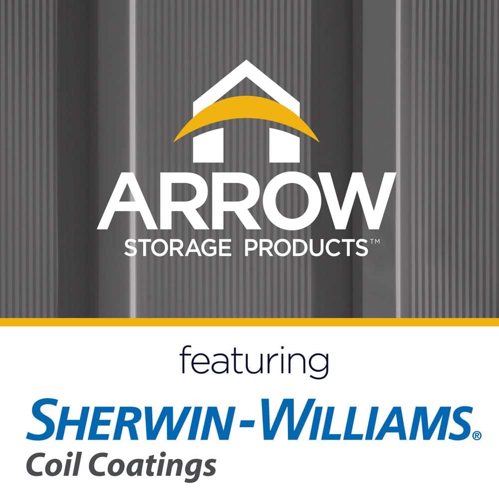 6 ft. x 4 ft. Gray Metal Storage Shed with Pent Roof