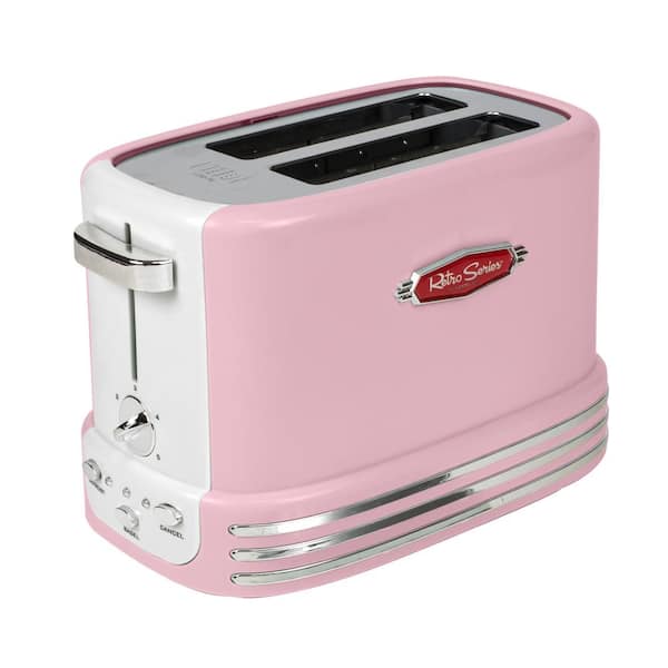 Nostalgia Retro 2-Slice Bagel Toaster ,Red