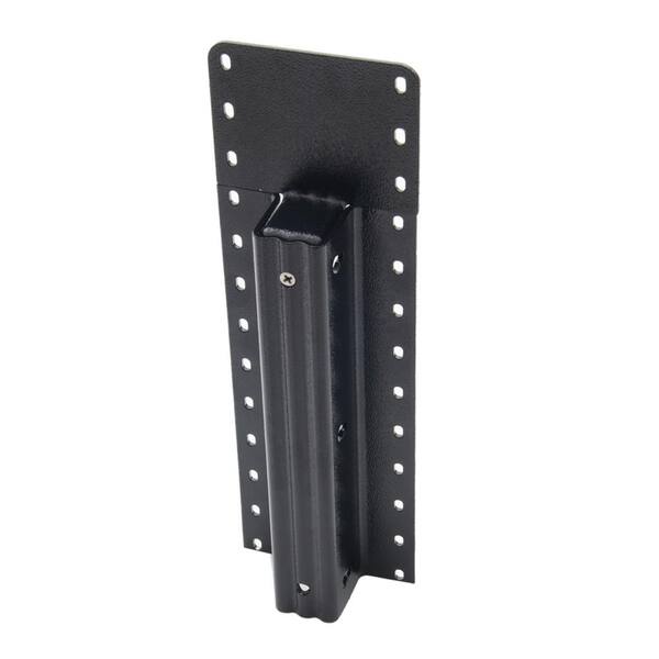 Unbranded 92 in. Black Metal Post with Double Powdercoat (with Top Plate)