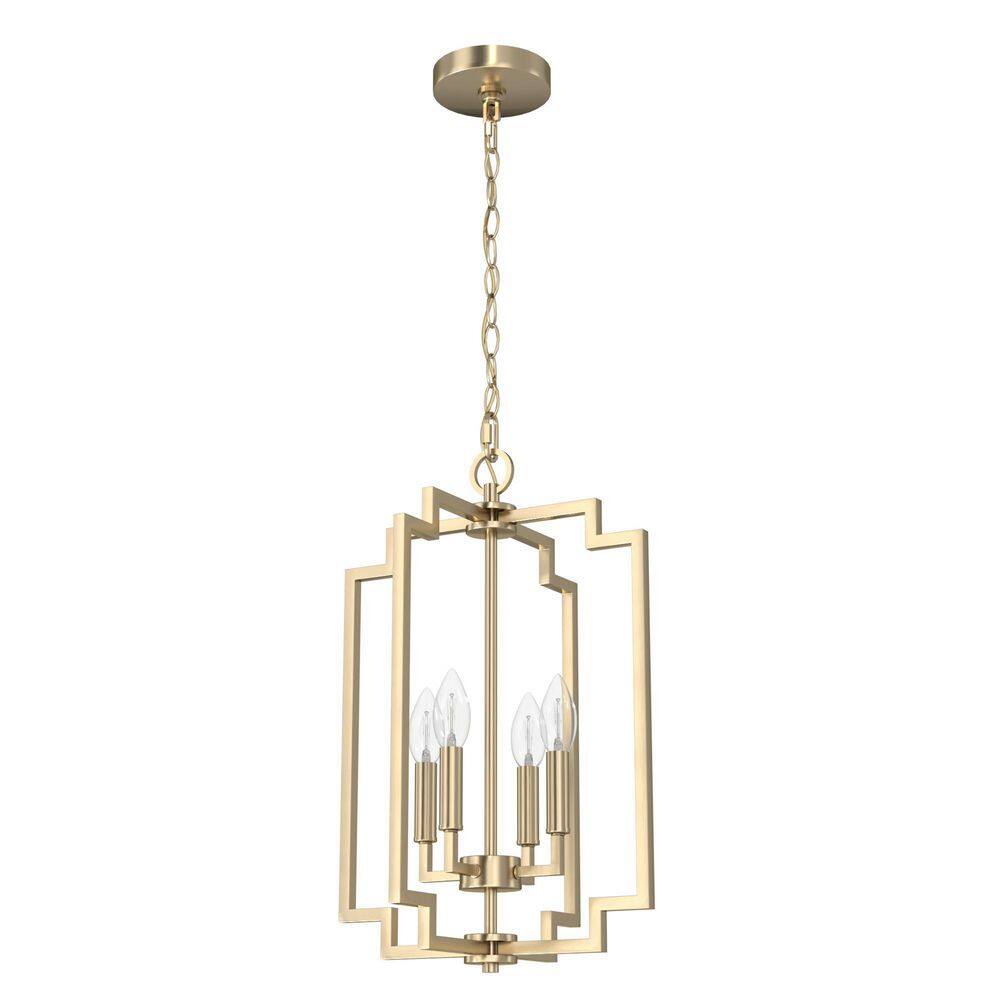 Alturas Gold Modern 4-Light Small Pendant 14x21 Inch