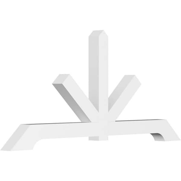 Ekena Millwork Vanguard 72 in. W x 33 in. H x 4 in. D Signature Polyurethane Bracket