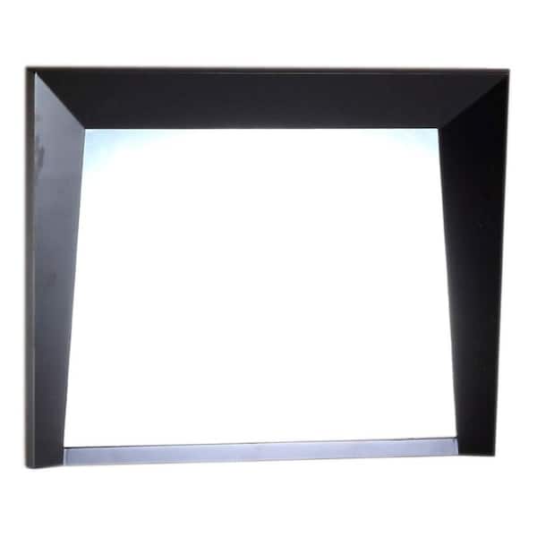 Bellaterra Home Colfax 36 in. x 26 in. Single Framed Wall Mirror in Dark Espresso