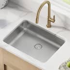 Dex ADA 16-Gauge Stainless Steel 24.75 in. Single Bowl Undermount Kitchen Sink