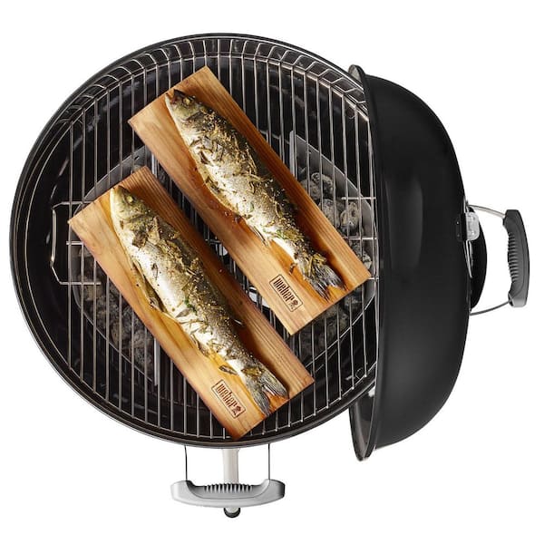Weber Original Kettle Premium 22 in. Charcoal Grill in Black with