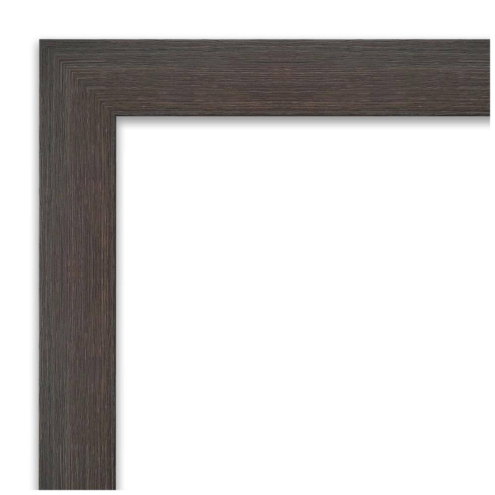 Hardwood Chocolate Rectangular Bathroom Vanity Wall Mirror