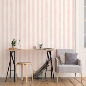 Stripe with Texture Vinyl Roll Wallpaper (Covers 55 sq. ft.)