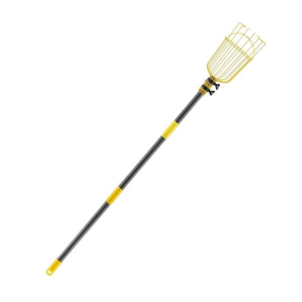 66 in. Stainless Steel Blade Tree Pruner Heavy Duty Fruit Picker Tool with Fruit Basket, Adjustable Splicing Extension