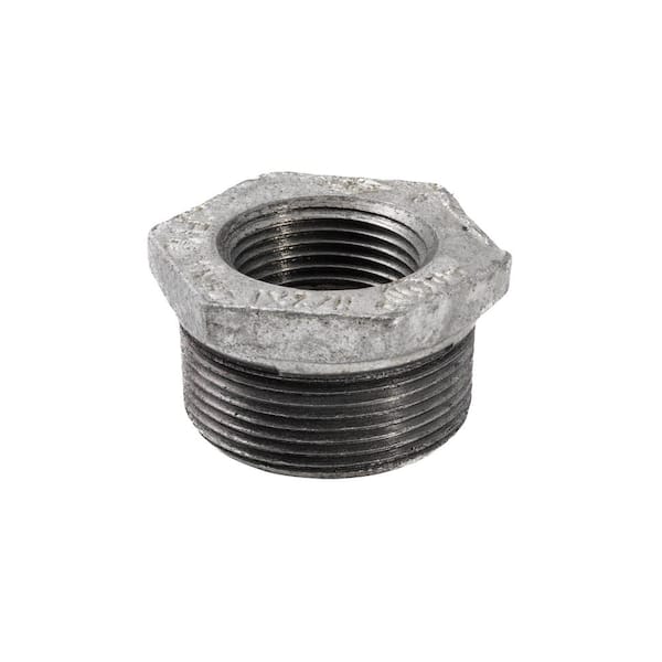 Southland 1-1/2 in. x 1 in. Galvanized Malleable Iron MPT x FPT Hex Bushing Fitting