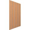 Ekena Millwork 94-in H x-1/4-in T Adjustable Wood Slat Wall Panel Kit  w/3-in W Slats, Alder (contains 15 Slats) SWW60X94X0250AL - The Home Depot