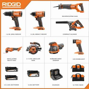 RIDGID - Power Tool Combo Kits - Power Tools - The Home Depot