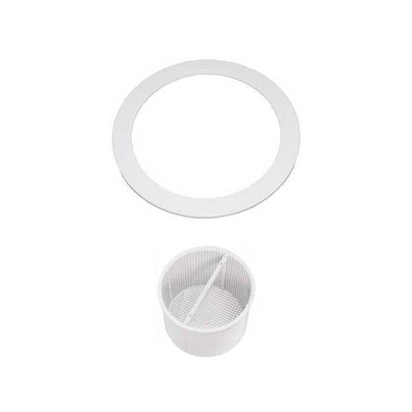 Basket Support Ring and Basket Assembly Replacement Combo for Select Automatic Skimmers