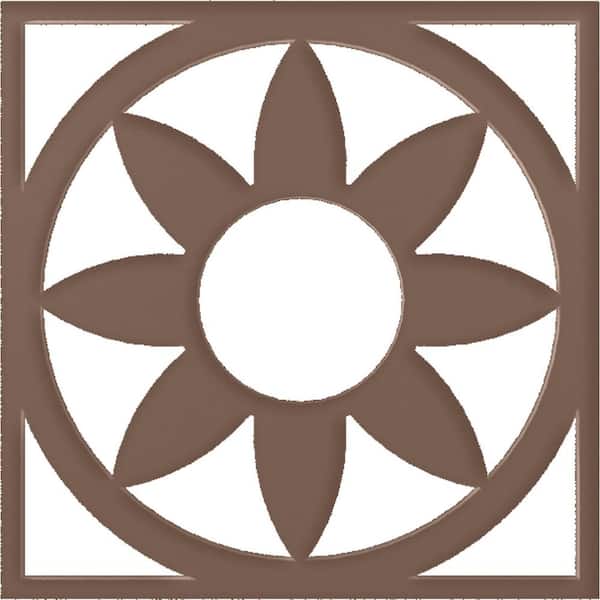 Ekena Millwork 1 in. x 34 in. x 34 in. Blume Architectural Grade PVC Peirced Ceiling Medallion
