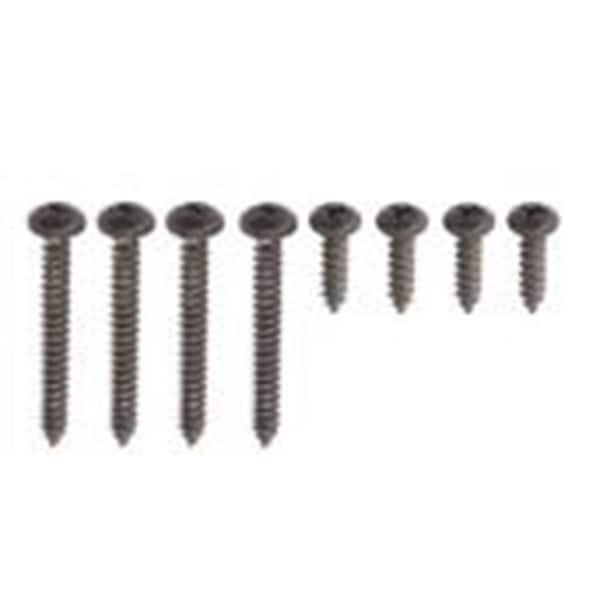 1.6 in. L Matte Black Steel Bracket Screws