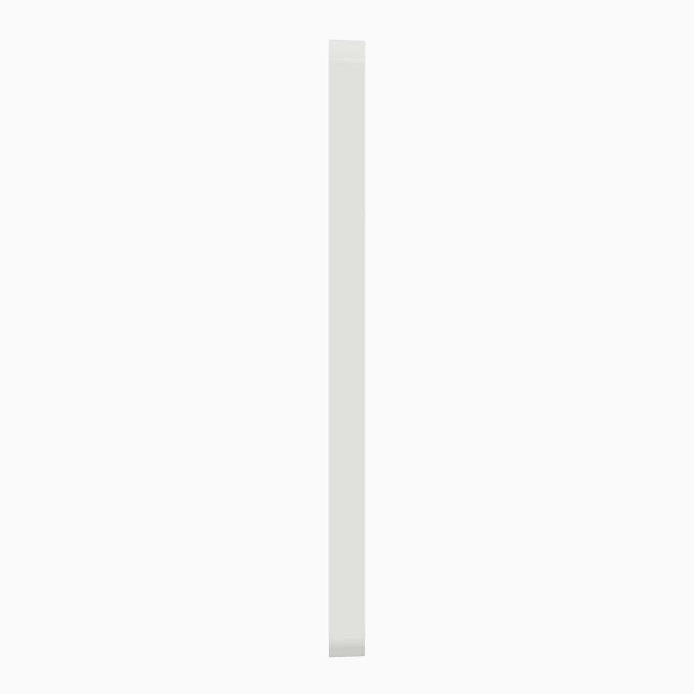 White 3-Gang Screwless Smooth Wall Plate Cover