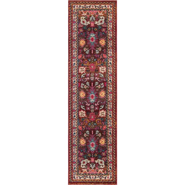 Medici Haven Multi 2' 7 x 10' 0 Runner Rug