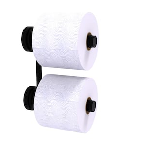 Dottingham 2-Roll Reserve Roll Toilet Paper Holder in Matte Black