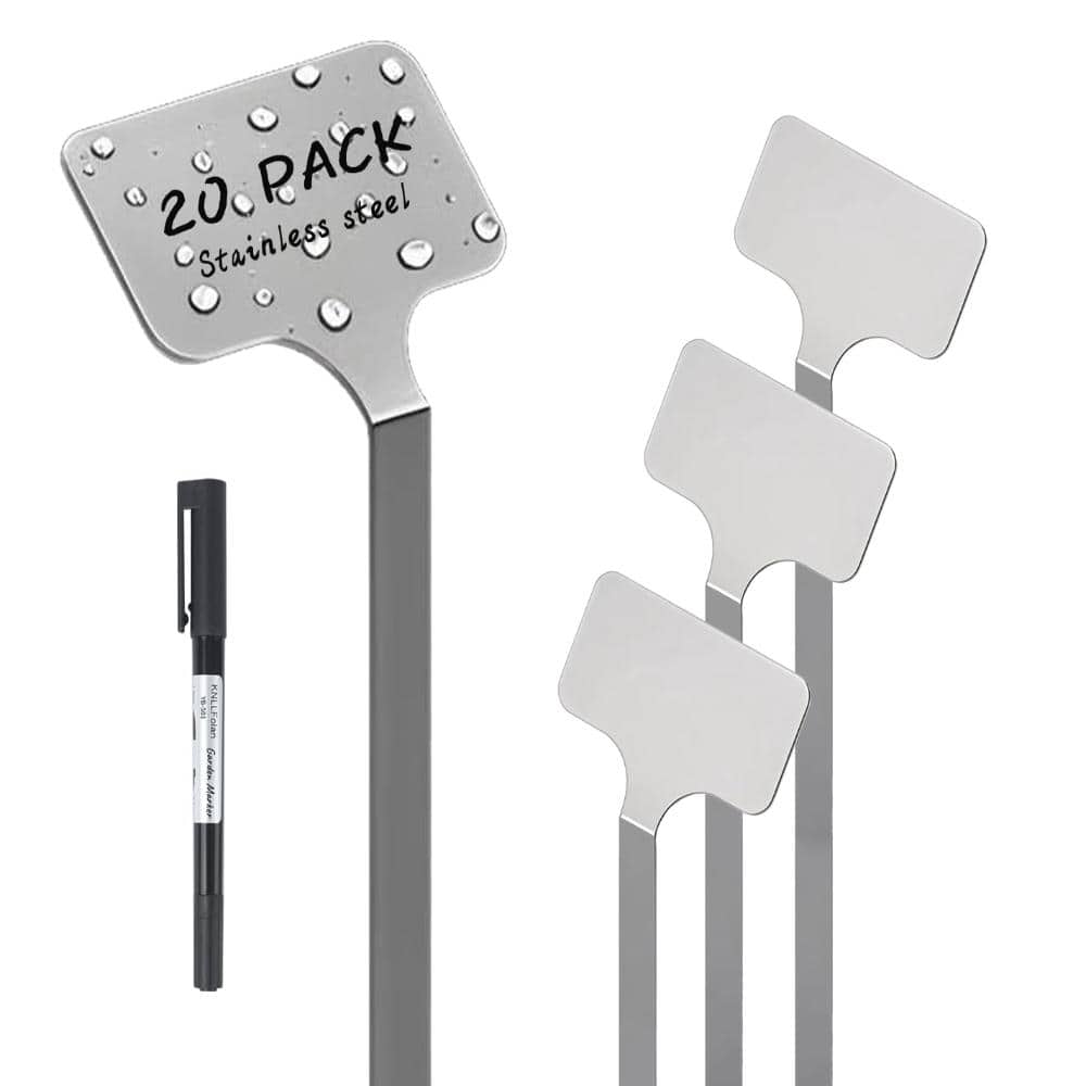 12.75 in Stainless Steel Plant Markers Waterproof Silver 20-Pack price history on PriceWatchPro