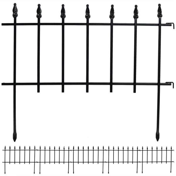 Sunnydaze Decor Rustic 22 in. L x 15 in. H Wood Garden Fence (5-Pack) Sunnydaze Decor Rustic 22 in. L x 15 in. H Wood Garden Fence (5-Pack)