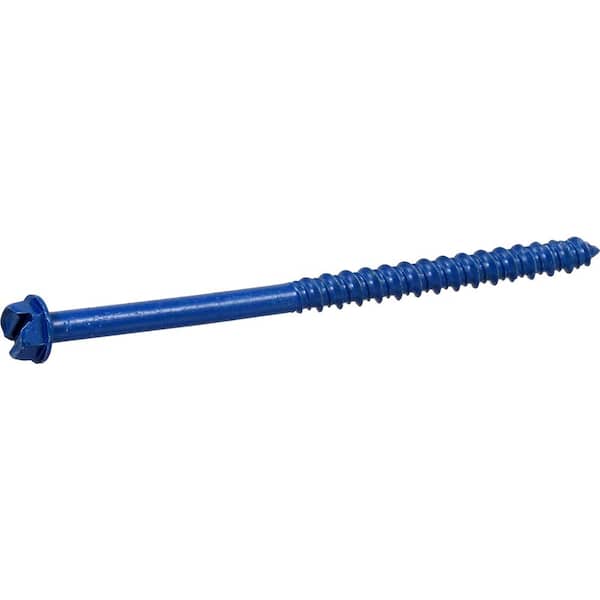 Unbranded 1/4 in. x 5 in. Hex Washer Head Concrete Screw (100-Pack)