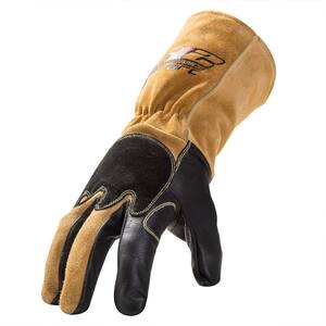 X-Large Pack of 1 Dozen Superior 335STIG Precision Arc Grain Sheepskin Leather TIG Welders Glove White Work